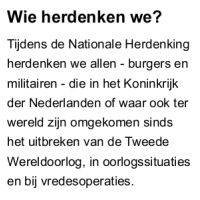 Wie herdenken we?